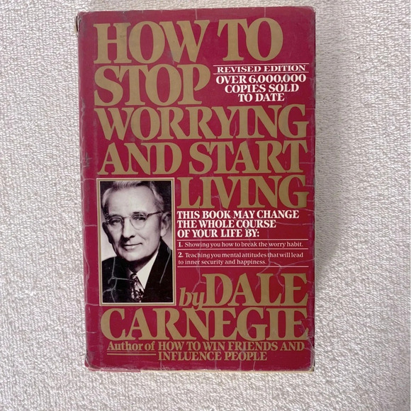 Vintage Dale Carnegie How To Stop Worrying And Start Living  Hard Cover Book - Picture 1 of 13